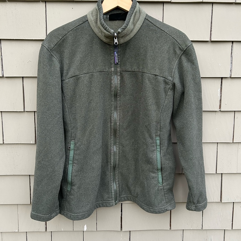 Women’s Olive Green Fleece Jacket - Classic Zip Front